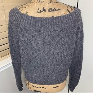 Hollister Thick Neck Scoop Crop Sweater